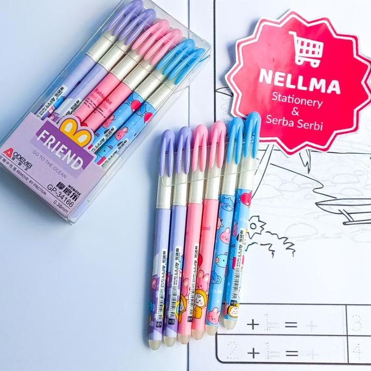 

New Arifal Pulpen bisa dihapus Aodemei Motif (isi 12pcs) ...,,