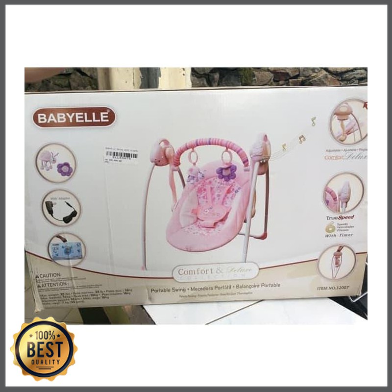 Laurent Baby Shop Babyelle Comfort Portable Swing Ayunan Bayi Elektrik Kursi Getar Murah L 1224 Shopee Indonesia