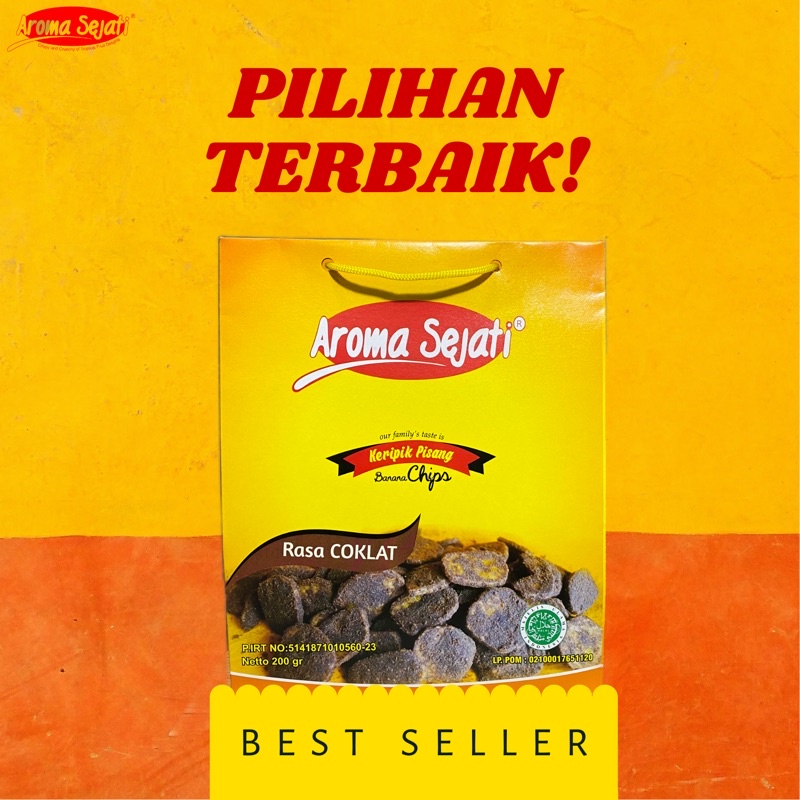 

AROMA SEJATI | KERIPIK PISANG KEPOK RASA COKELAT 200 g HOMEMADE - CAMILAN KEKINIAN KHAS LAMPUNG