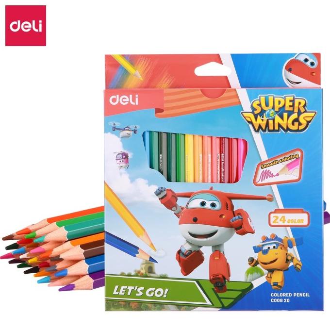 

Deli Pensil Warna Kayu 24 warna / box (campuran) EC00820