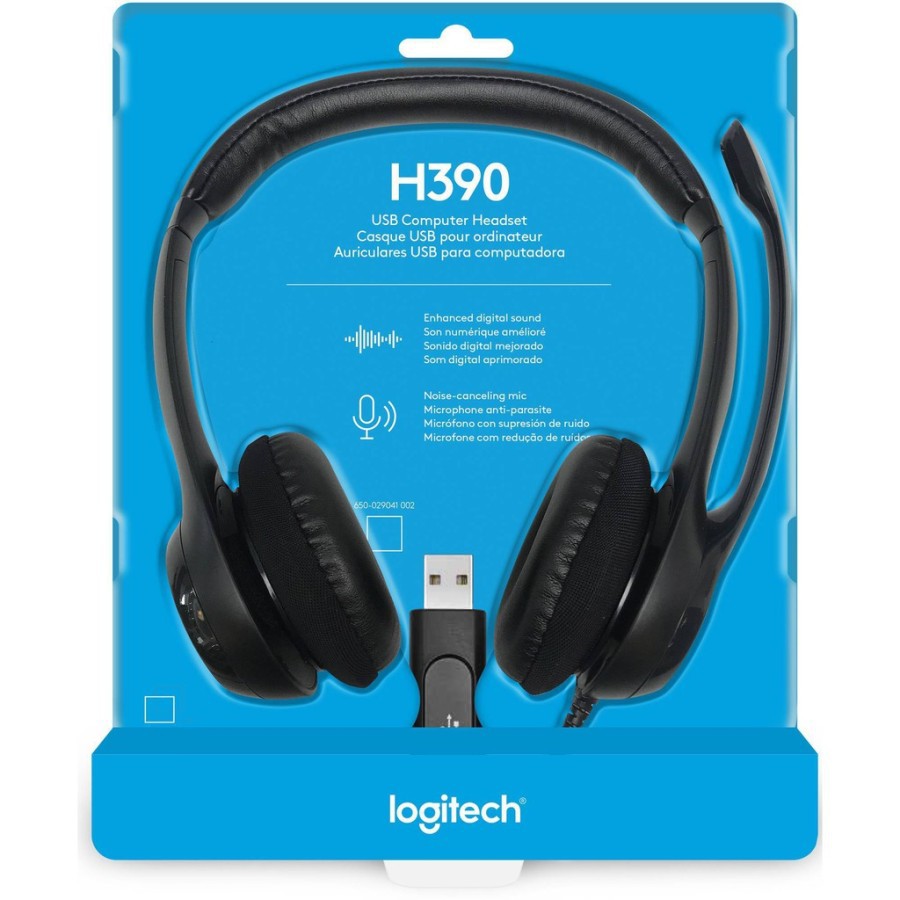Logitech H390 USB Stereo Headset headset logitech usb h390