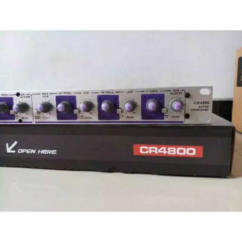 Crosover soundqueen CR4800 double subwoofer