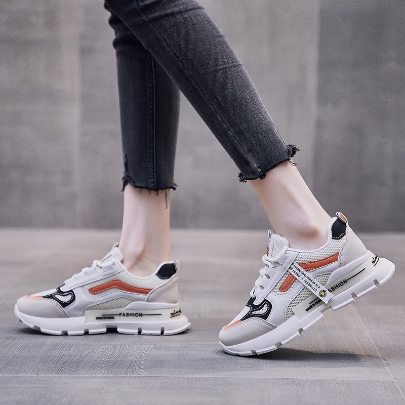 [Import] Taspopo 1013 Sepatu Sneaker Wanita Bertali Korea Original Luar Negeri Fashion Murah