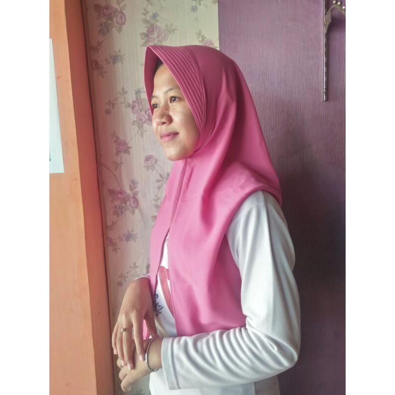 Jilbab Hodie Polos Hijab hodie instan