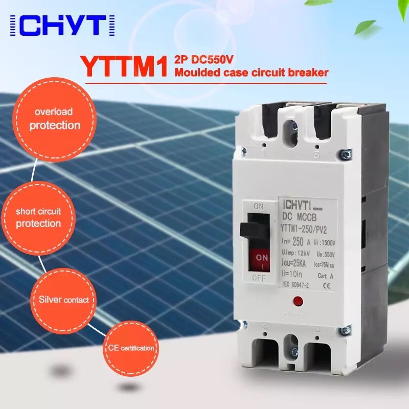 MCCB DC 250A 550V Moulded Case Circuit Breaker MCB ICHYTI YTTMI-250