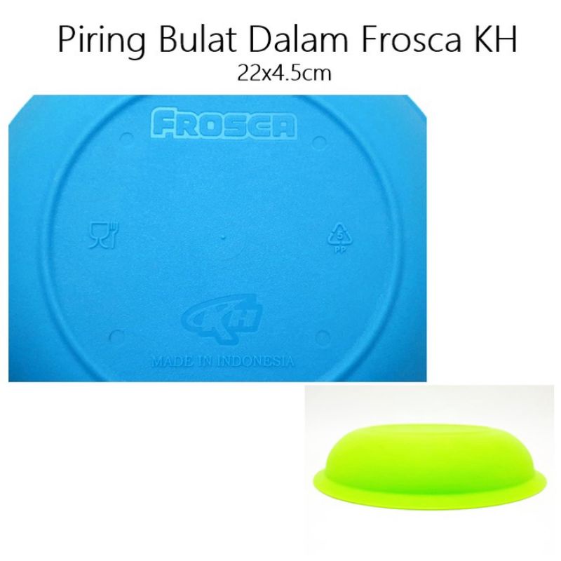 Piring bulat frosca KH / piring bulat warna