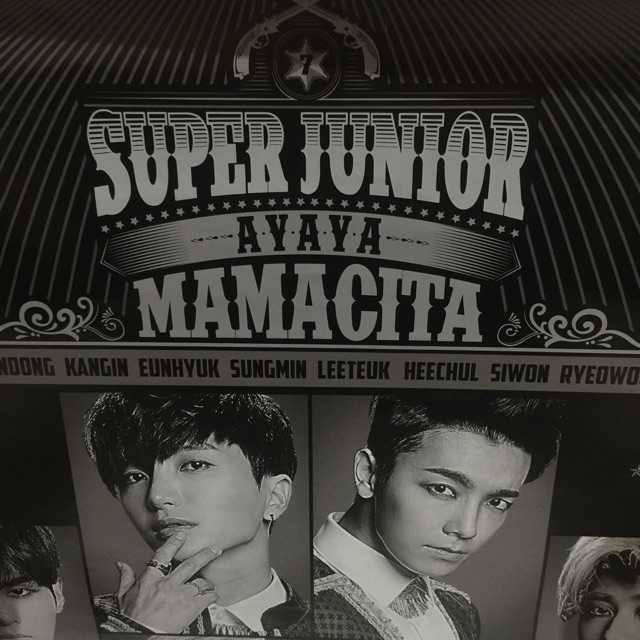 Super Junior Poster Mamacita asli Korea