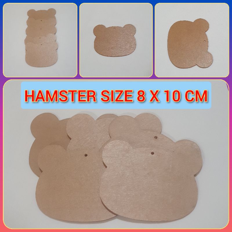 GANTUNGAN KUNCI HAMSTER 10 X 8 CM