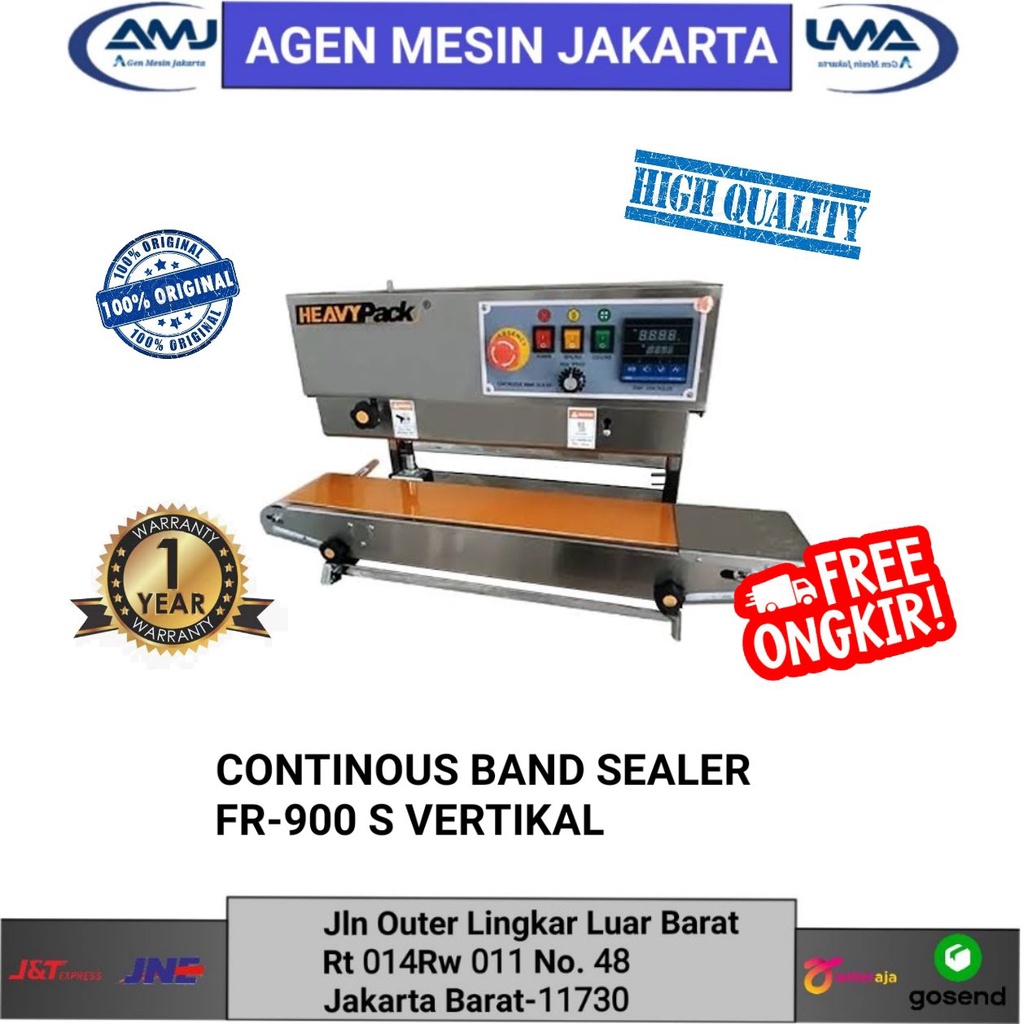 CONTINOUS BAND SEALER FR-900SV VERTIKAL HEAVYPACK