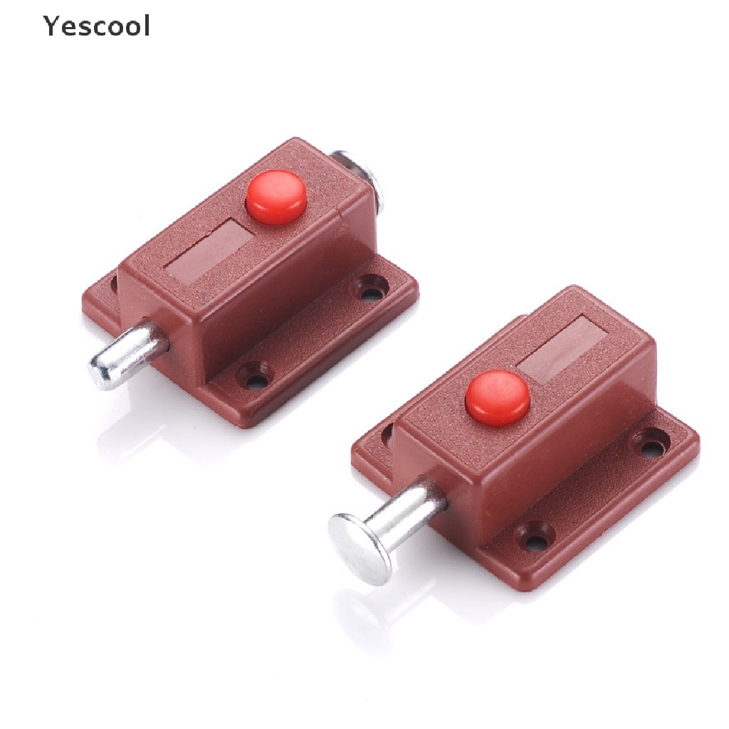 Yescool 2pcs Door Bolt Latch Lock For Door Window Cabinet Box Cupboard Slide Locker Home .