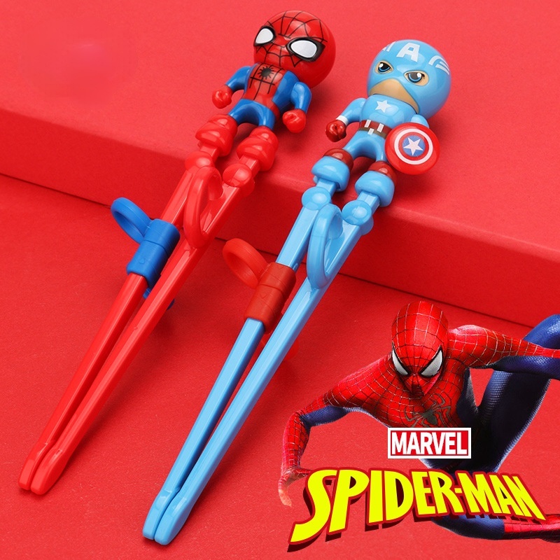 Sumpit Desain Captain America Dan Spider Man Untuk Edukasi Anak