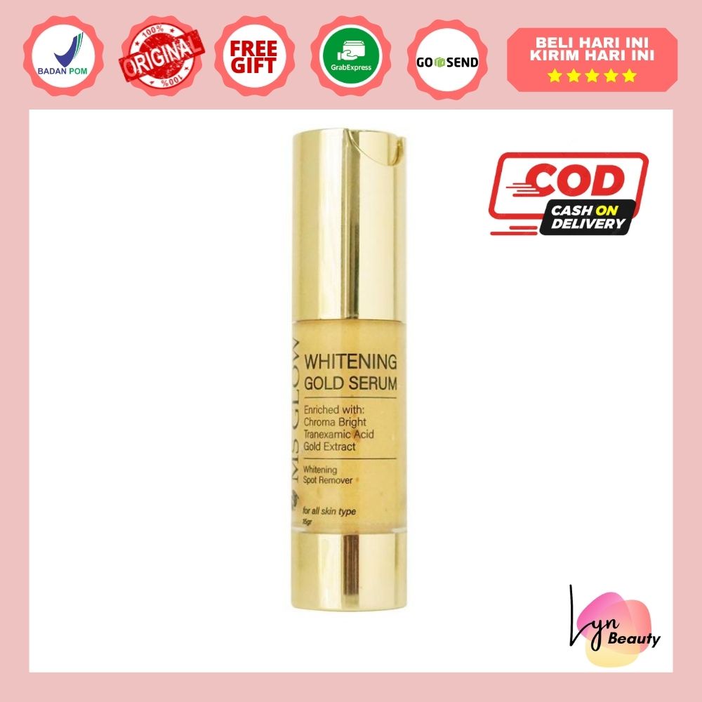 MS GLOW WHITENING GOLD SERUM BPOM ORIGINAL 100%
