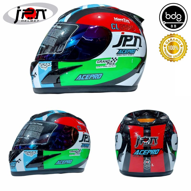 Helm Full Face JPN Original Motif ACEPRO CL Fullface Murah Berkualitas SNI Dewasa