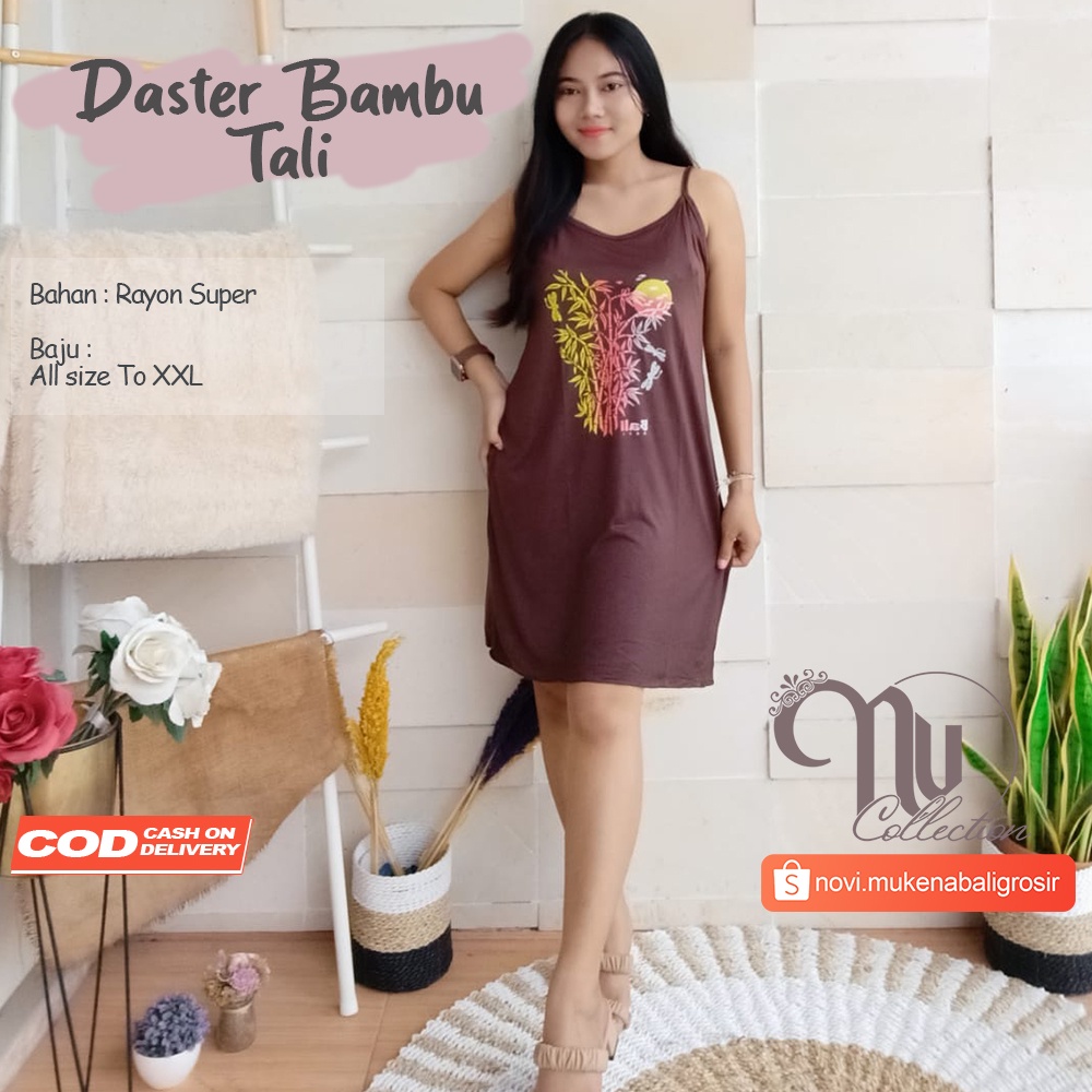 DASTER TALI SATU SABLON BAMBU BALI