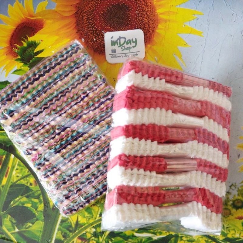 (10ikat) Kertas Krep Potong | INDAY SHOP