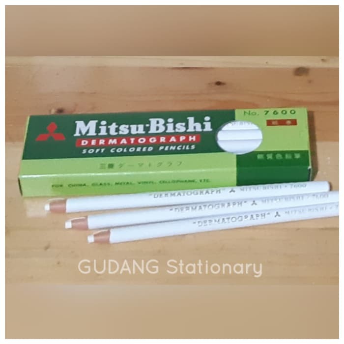 

LIMITED Pensil Kaca Dermatograph 7600 MITSU-BISHI Putih