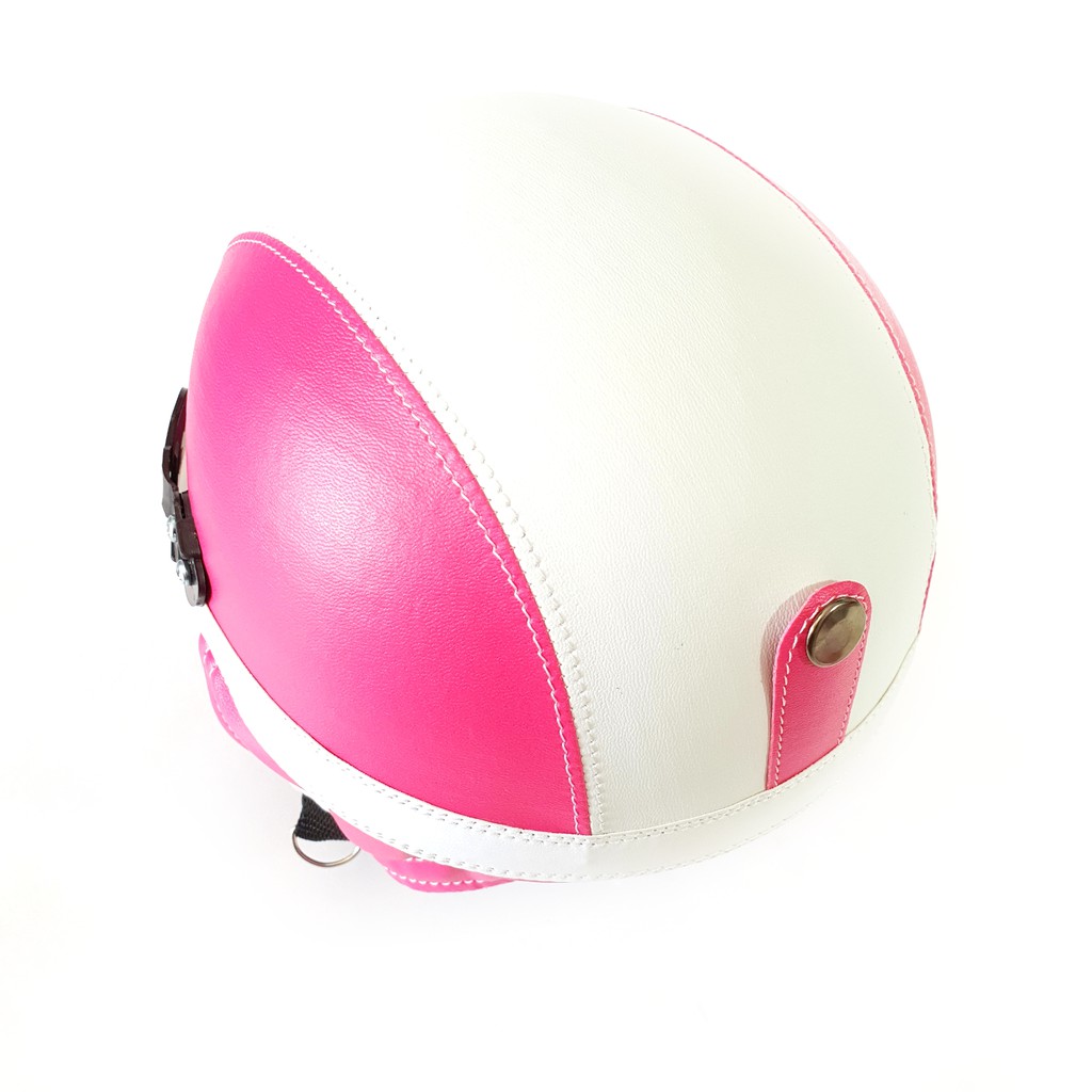 HIGH QUALITY Helm Anak Retro Usia 1-5 Tahun Warna FantaPutih