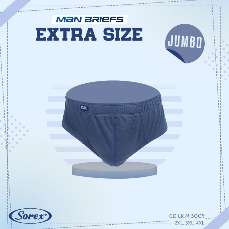 Sorex Man brief LK M3009 celana dalam laki-laki jumbo extra size  2XL,3XL,4XL harga perbiji