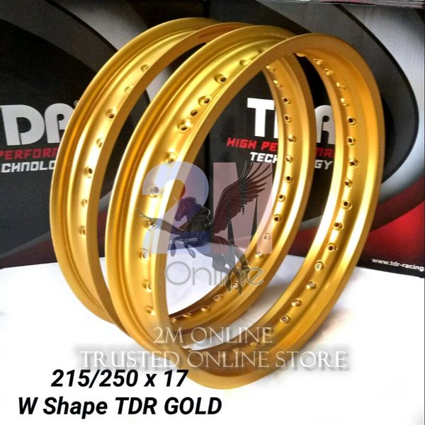 Velg Tdr W Shape Gold Set Ukuran 215 250 Ring 17 Barang Langka