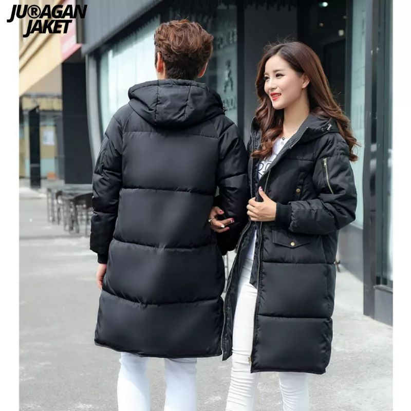 jaket pria wanita longcoat winter hangat musim dingin