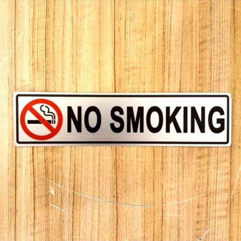 

SIGN LABEL K3 RAMBU SAFETY NO SMOKING UKURAN 4X18CM