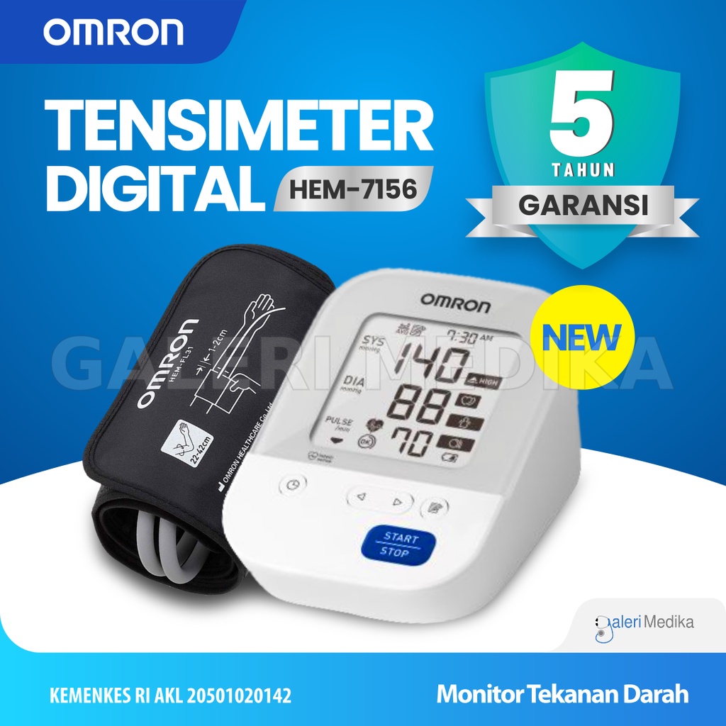 Tensimeter Digital Lengan Deluxe Omron HEM-7156 / HEM7156 / HEM 7156 - Alat Ukur Tekanan Darah