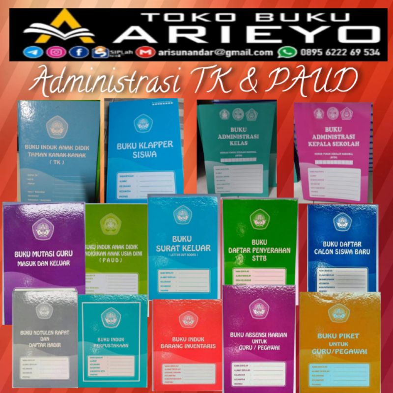 READY STOK ✓ BUKU ADMINISTRASI 8 STANDAR AKREDITASI TK PAUD