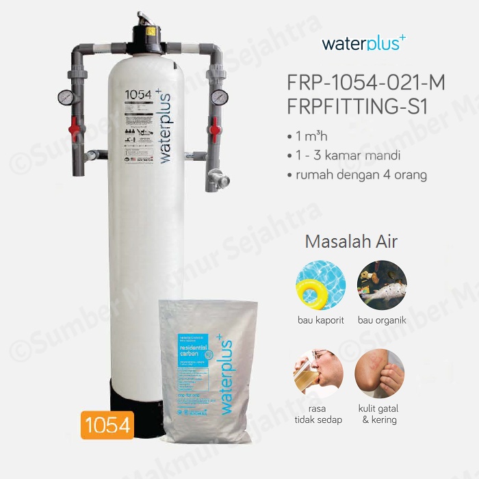 Filter Air Waterplus FRP 1054 Residential Carbon