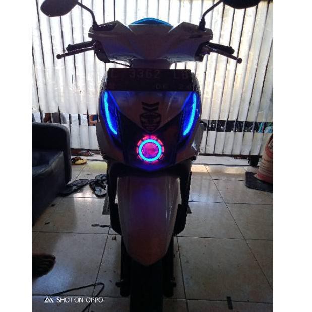 Mall Lampu Projie & Lampu Alis BEAT FI 2013 - 2015 Komplit l Custom Headlamp Reflektor Beat Fi Kompl