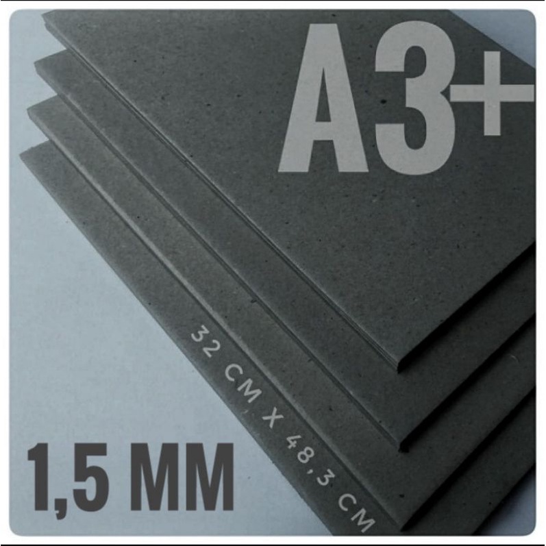 

KARTON BOARD 1,5 MM / NO. 40 UKURAN A3+ / 32 CM X 48,3 CM ( ISI 10 LEMBAR )