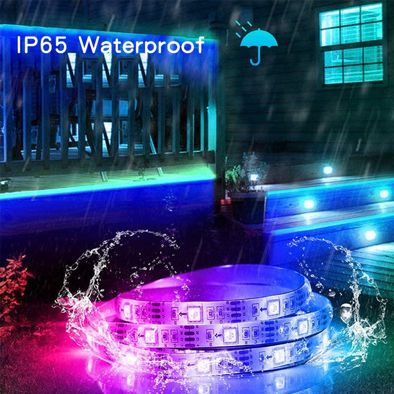 54D Led Strip RGB 2835 / 5050 IP65 12V Remote 10M 2 Cabang @5M