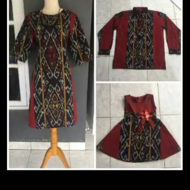 Baju Couple Keluarga + 2 Dress Anak