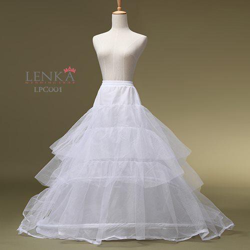 [PRODUK TERBATAS] PETTICOAT GAUN PENGANTIN EKOR PANJANG 2 RING 3 LAYER LPC001