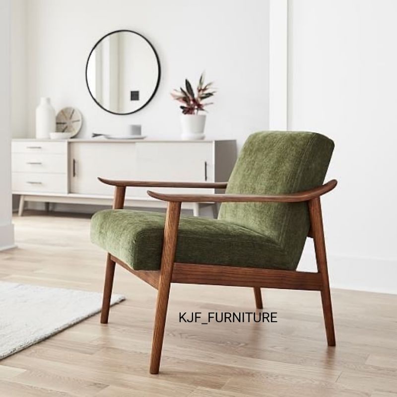 kursi single jati sofa single jati retro