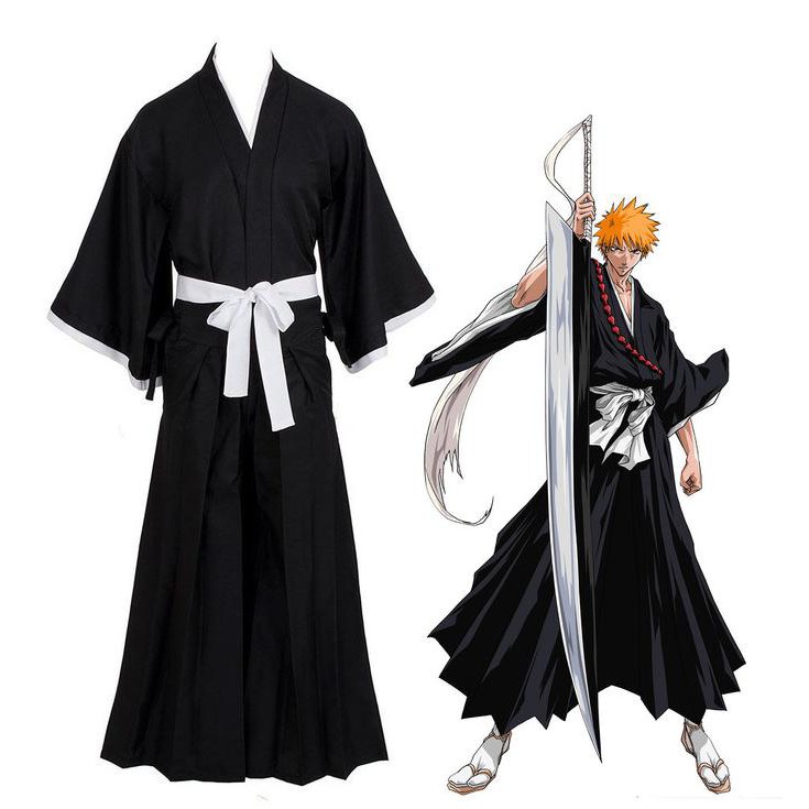 hakama costume bleach yukata kimono baju tradisional / adat jepang