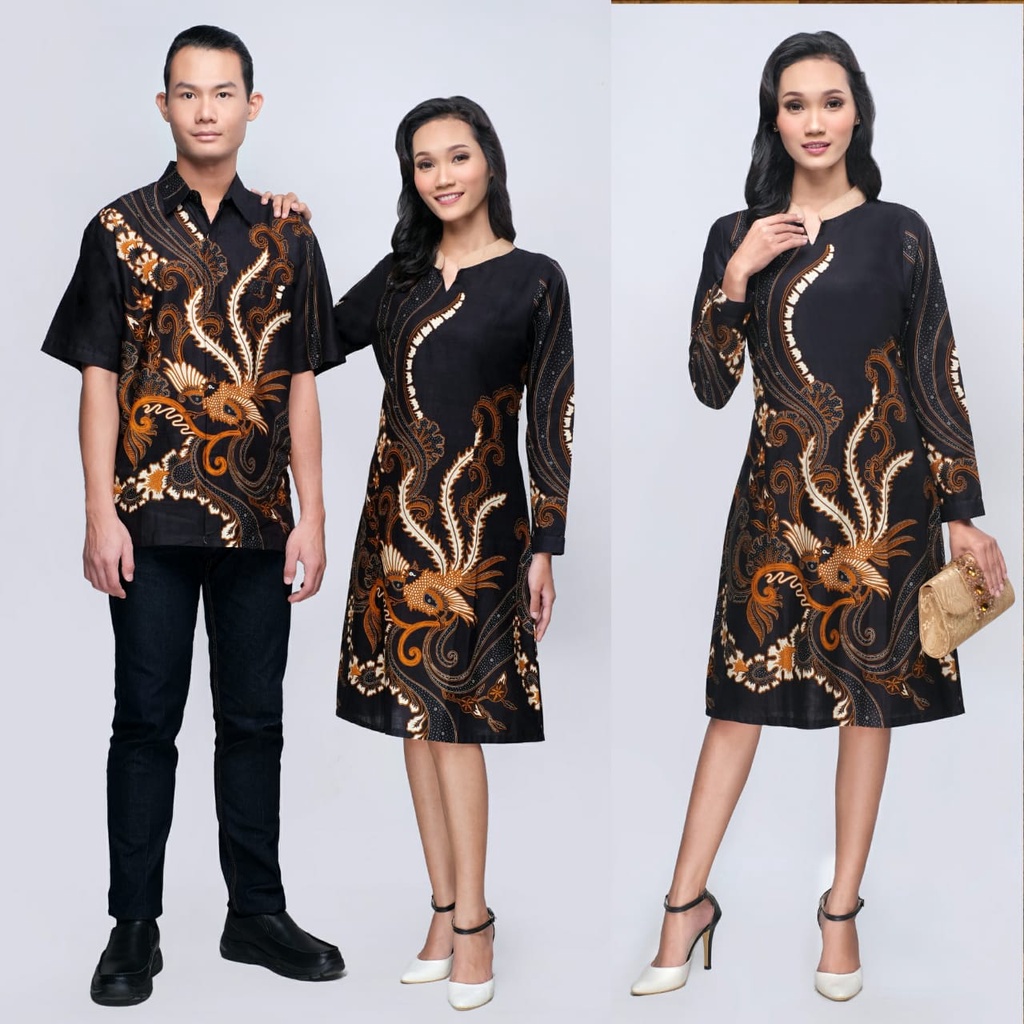 BAJU BATIK COUPLE PASANGAN KELUARGA ANAK PEREMPUAN LAKI LAKI SARIMBIT KONDANGAN MODERN JUMBO DRESS TUNIK WANITA JIHAN POLA HITAM KEKINIAN PREMIUM KEMEJA PRIA BIG SIZE COUPEL COPEL KOPEL