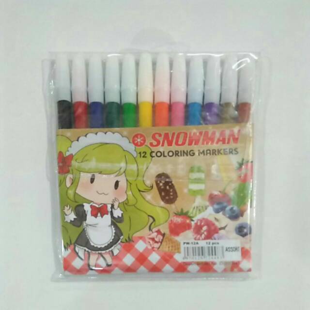 

Spidol snomen 12 warna