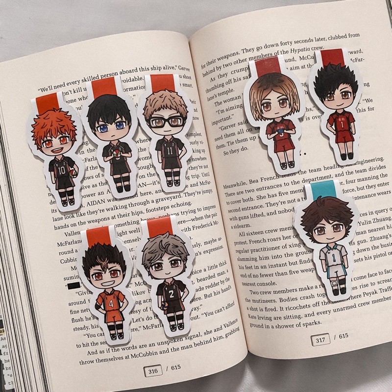 

Haikyuu Magnetic Bookmark | Pembatas Buku