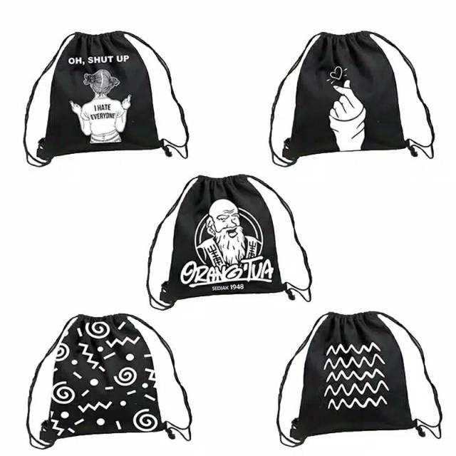 SANSURBAGS INTAN - Ransel Serut Pria Wanita Distro - Stringbag Termurah