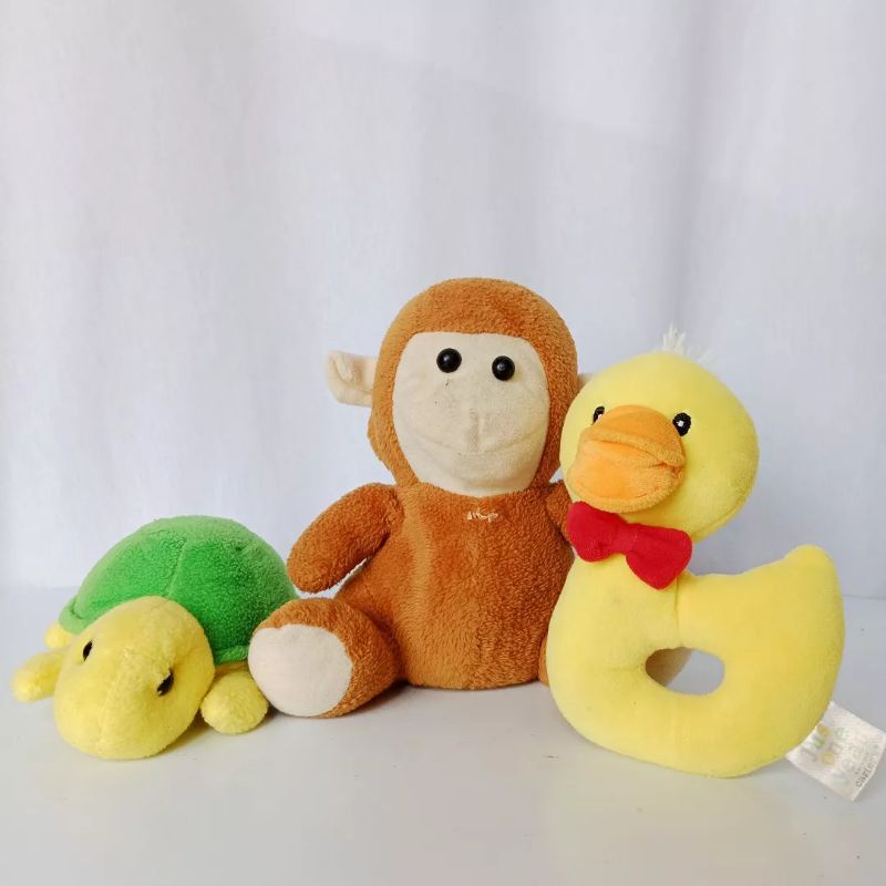 Boneka Preloved / Bekas / Second | Boneka Monyet Lucu | Boneka Bebek Bayi | Boneka Kura-kura Mainan 