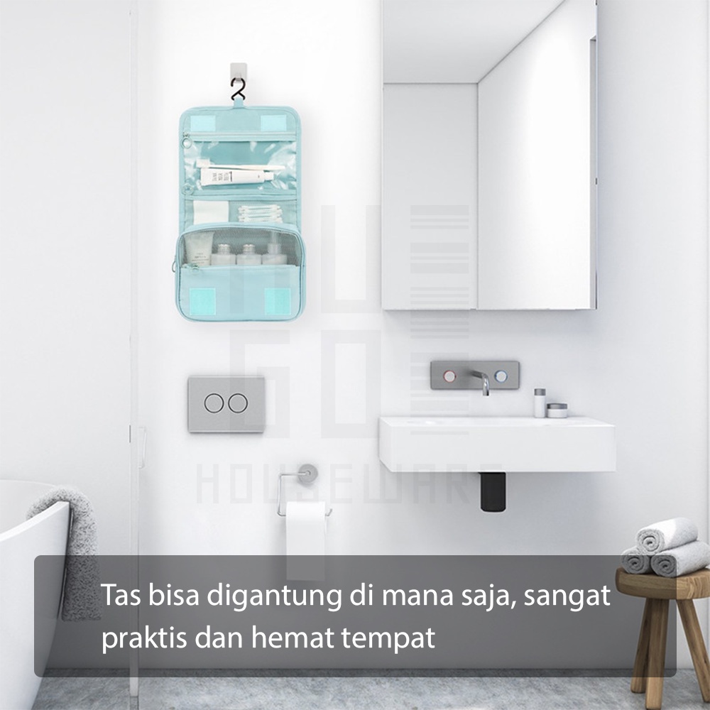 HUGO Tas Penyimpanan Kosmetik Tas Makeup Aksesoris Multifungsi Travel Bag Pouch Makeup Organizer
