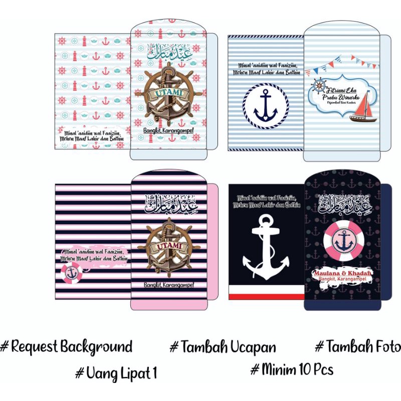 

AMPLOP LEBARAN JANGKAR// SAILOR// PELAUT //CUSTOM