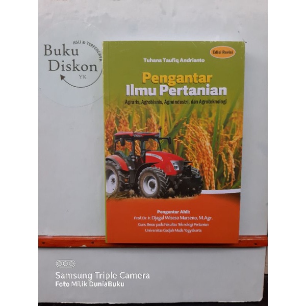 Buku Origional Pengantar Ilmu Pertanian Agaris, Agrobisnis, Argoindustri ,Dan Agroteknologi Edisi Re
