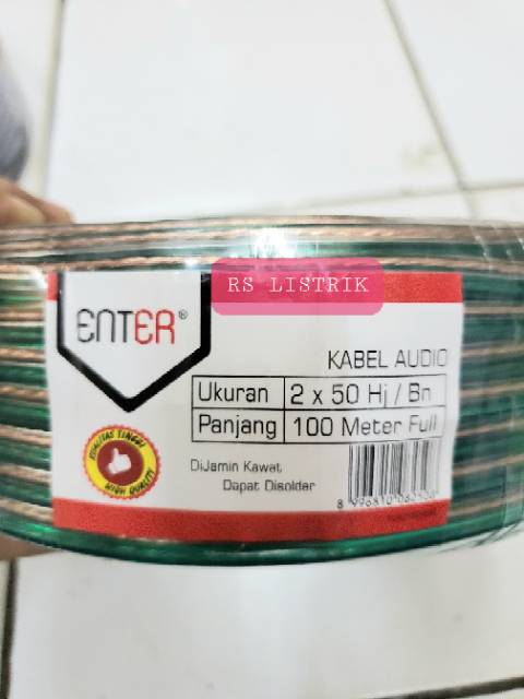 kabel audio-kabel transparan-kabel transparant-kabel bening 2x50