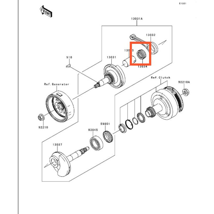 Bearing Stang Seher Kawasaki Athlete Original Ready Stock