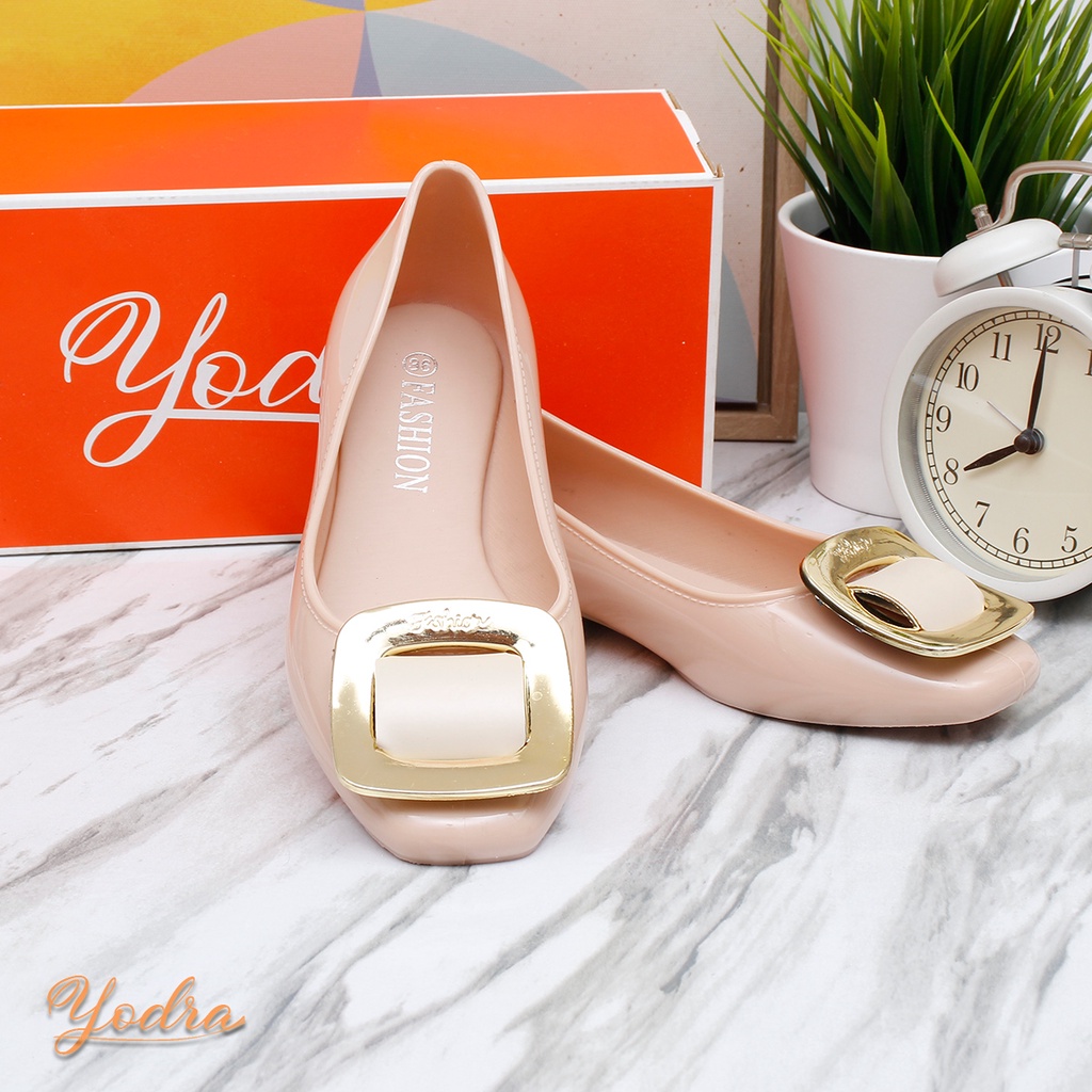 Yodra / Lyodra Alani Flat Jelly Shoes Import LDR225 Real Pict