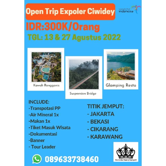 Open Trip Ciwidey One Day Trip