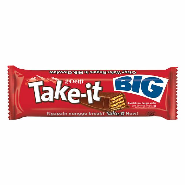 

Delfi Take It Big 33 gr - Coklat Delfi Take-it Big - Kitkat Murah Take It Murah - Grosir Cokelat