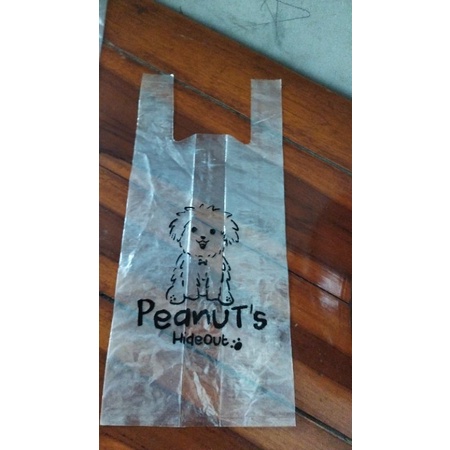 sablon plastik pe kresek bening ukuran 15