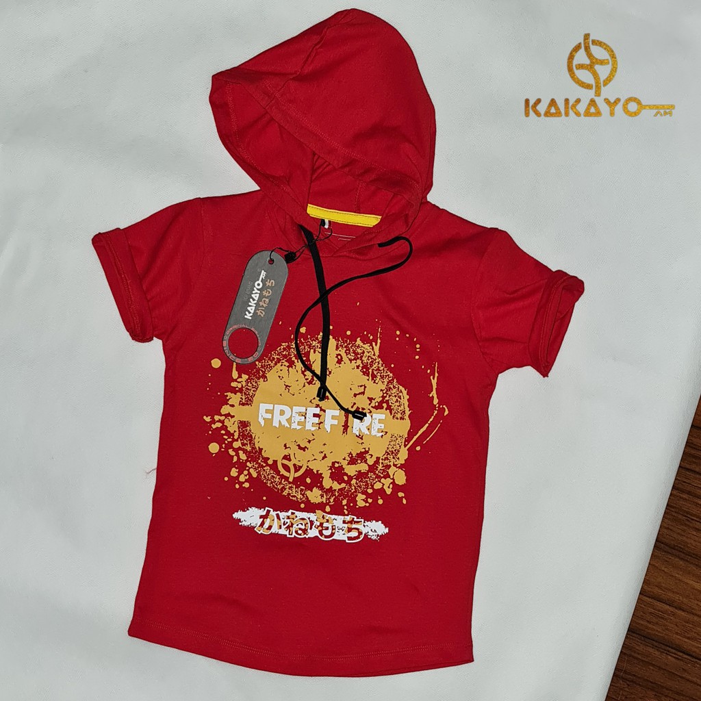 Kakayo Kids/Kaos Hoodie Anak/Atasan/Tshirt/Laki Laki/Baju/Premium/Sablon Plastisol/100%Cotton